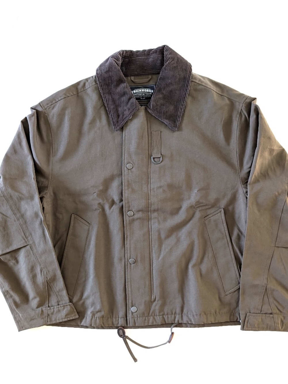 FrizmWORKS Heritage Hunting Jacket Large L Olive Green Corduroy MK3 Blouson NWT
